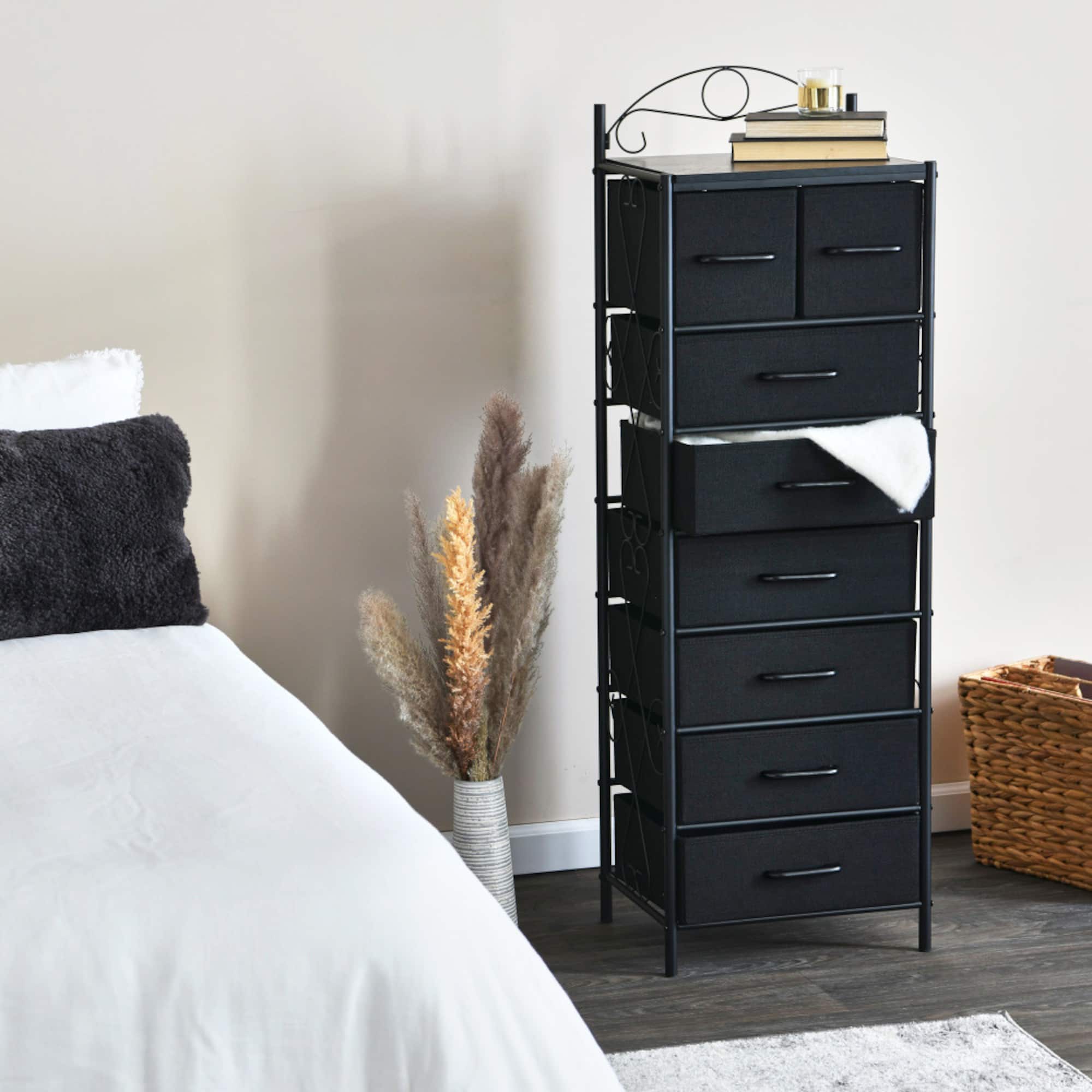 Household Essentials Victoria 54" 8-Drawer Narrow Dresser